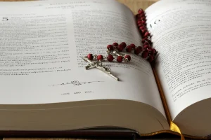 book with cross on it