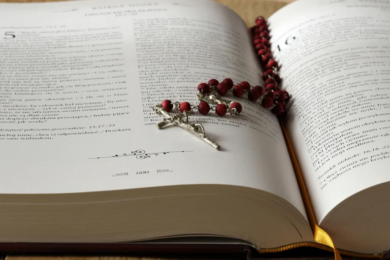 book with cross on it