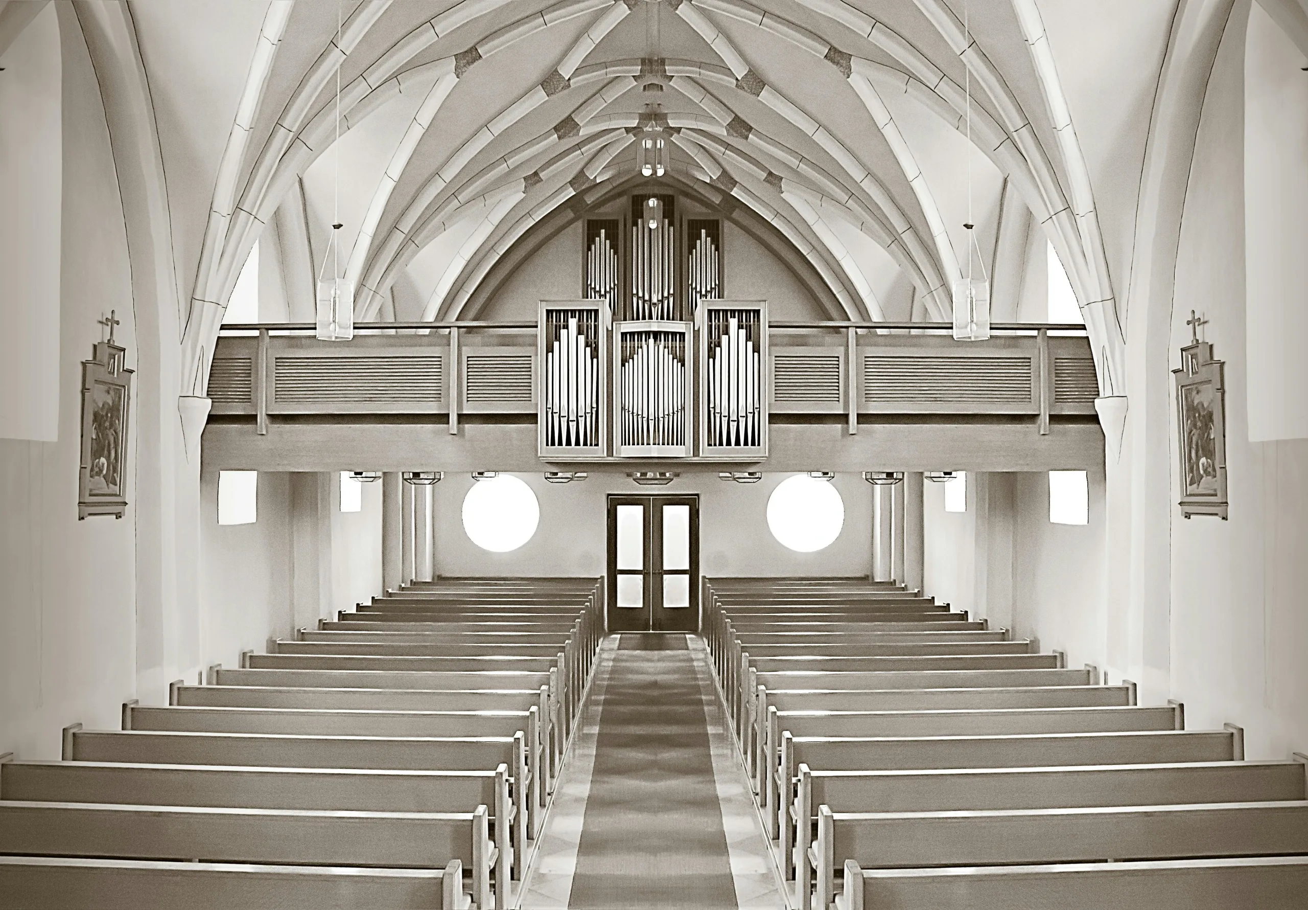 inside a church