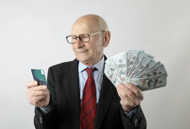 man with cash