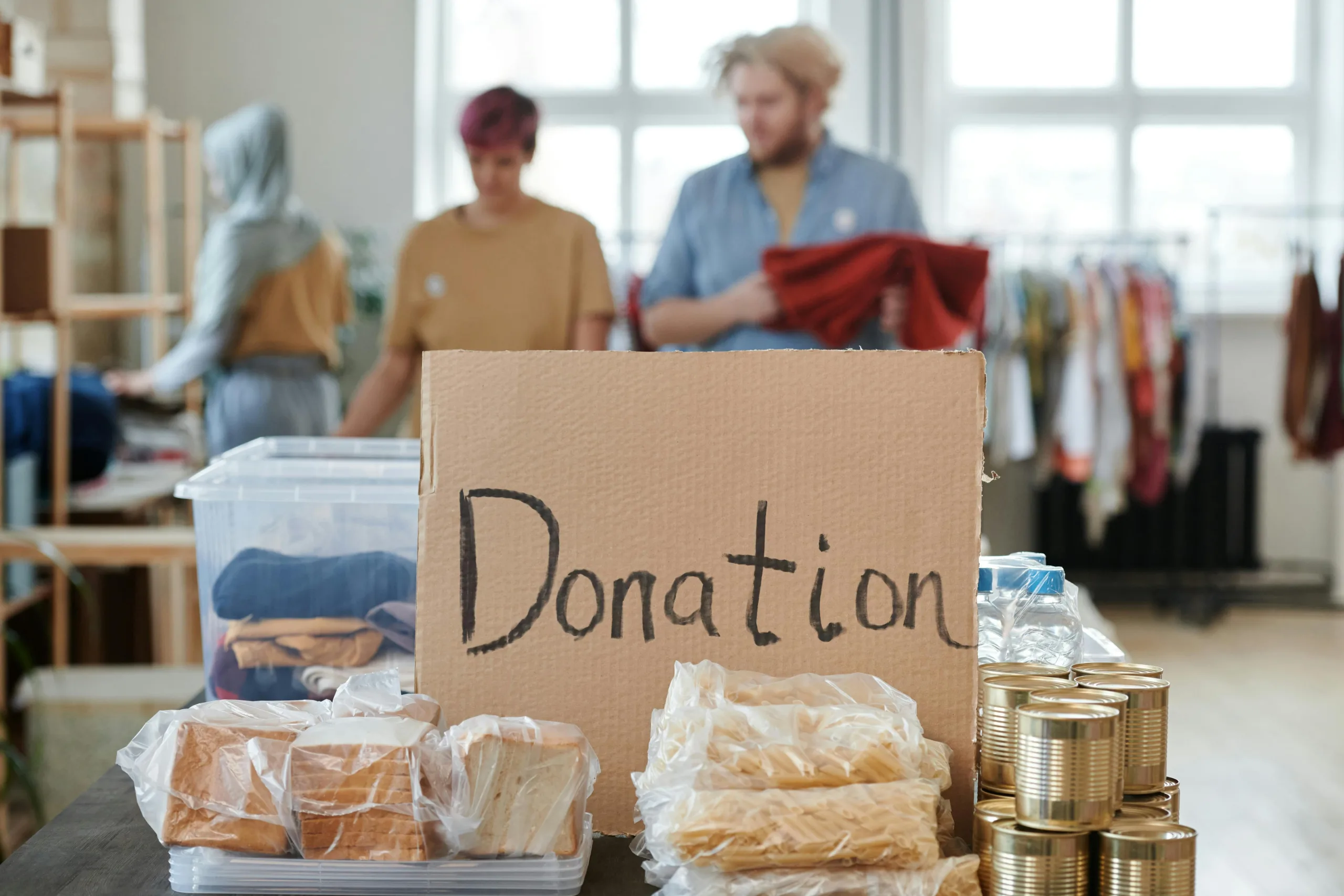 Donation sign 