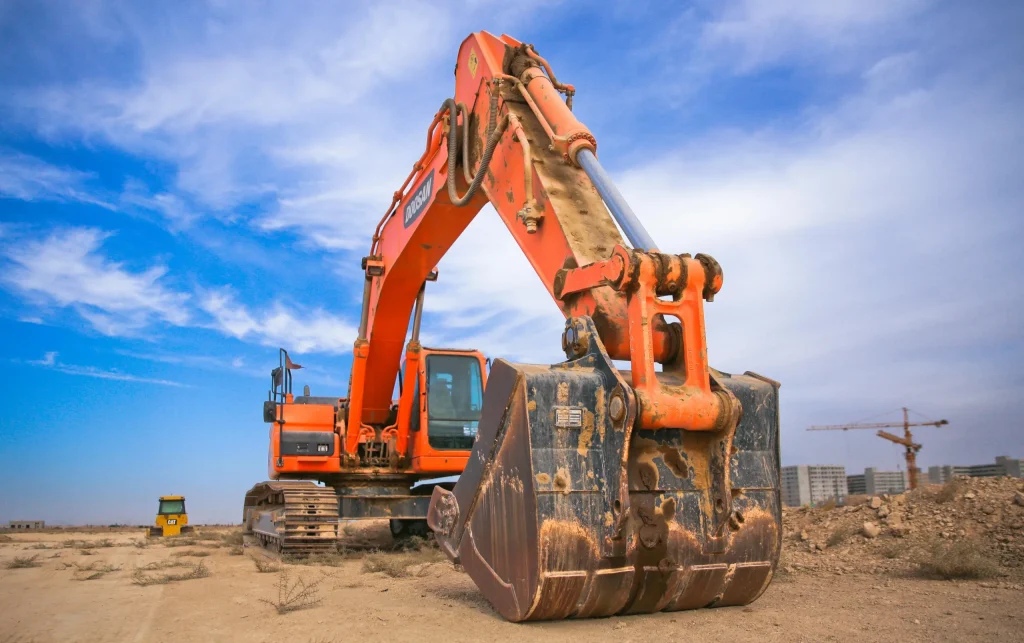 A business expense tractor bulldozer.