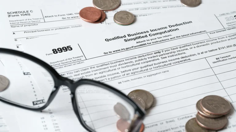 Money on paperwork