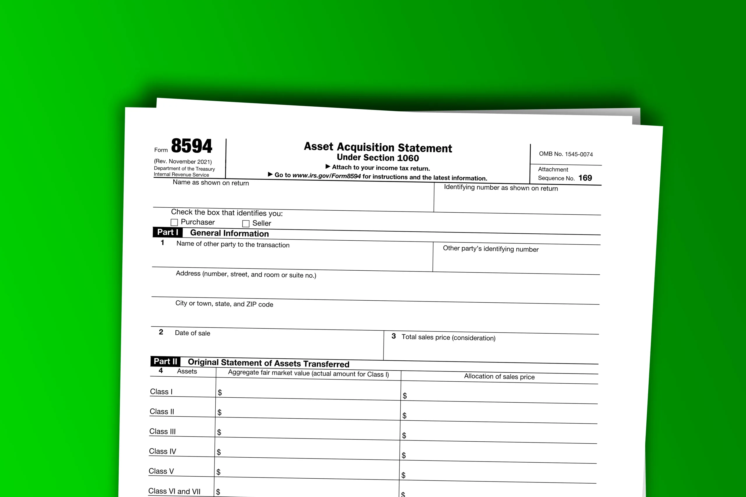 What’s Form 8594