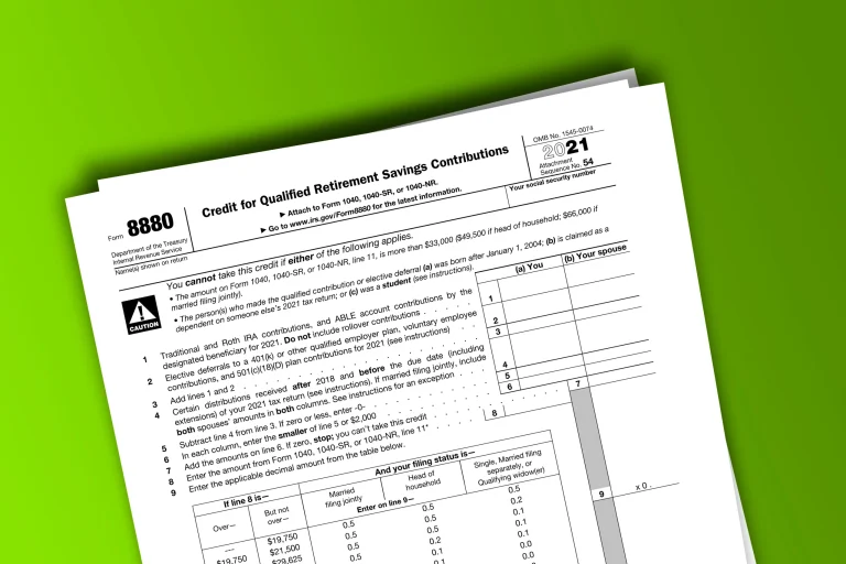 Form 8880 Claim the Saver's Credit on Your Tax Return